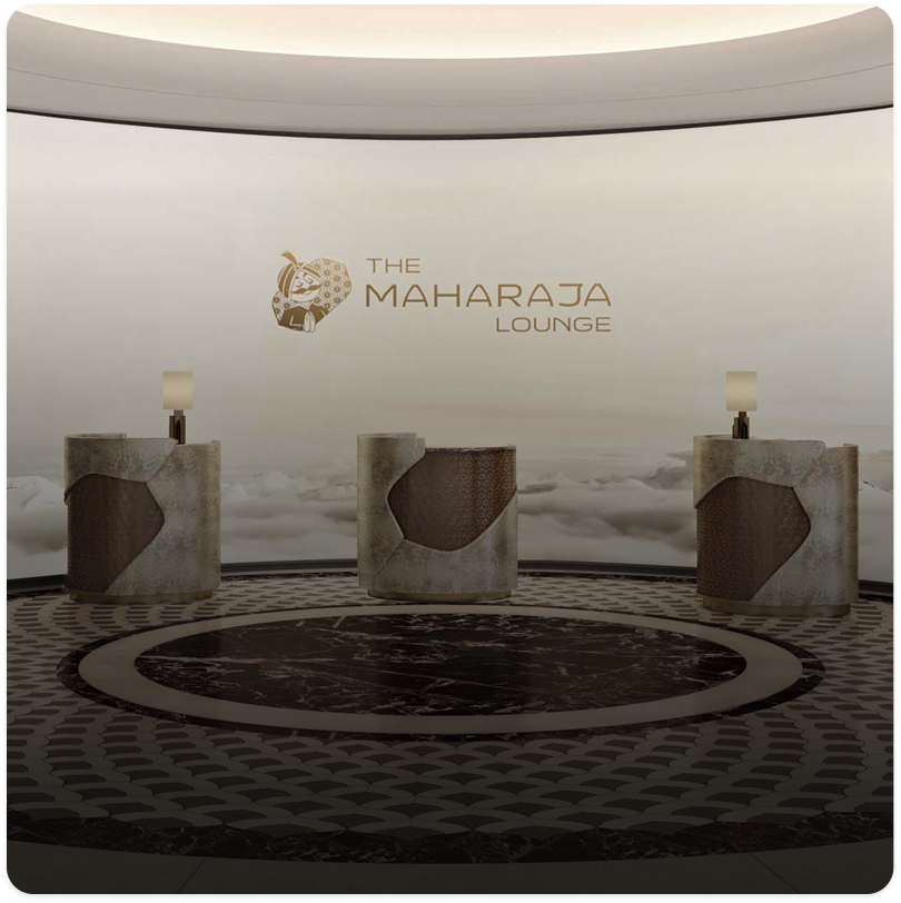 New Maharaja Lounge at Delhi Airport